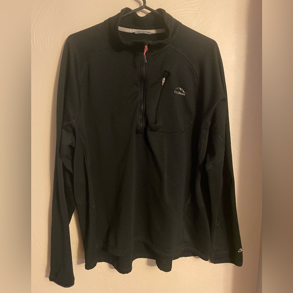 LL Bean men's Polartec "slightly fitted" 1/2 zip pullover- size XL (extra large)